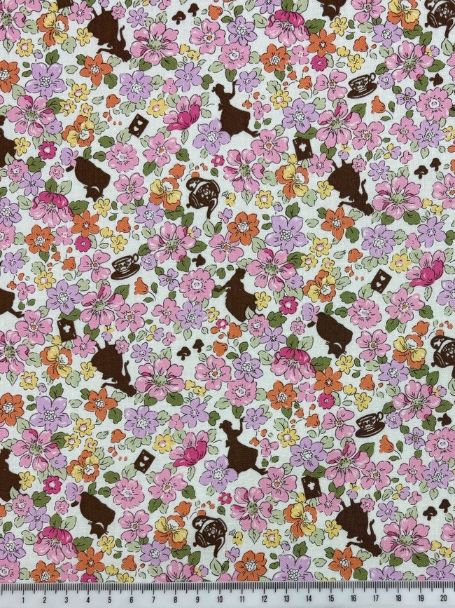 Alice with Floral Pinks & Purple