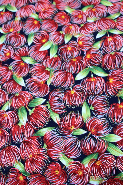 Designer Kiwiana Cottons - Pohutukawa