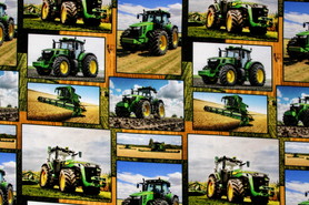 Farmers Paradise Farm Machines Premium Printed Cotton