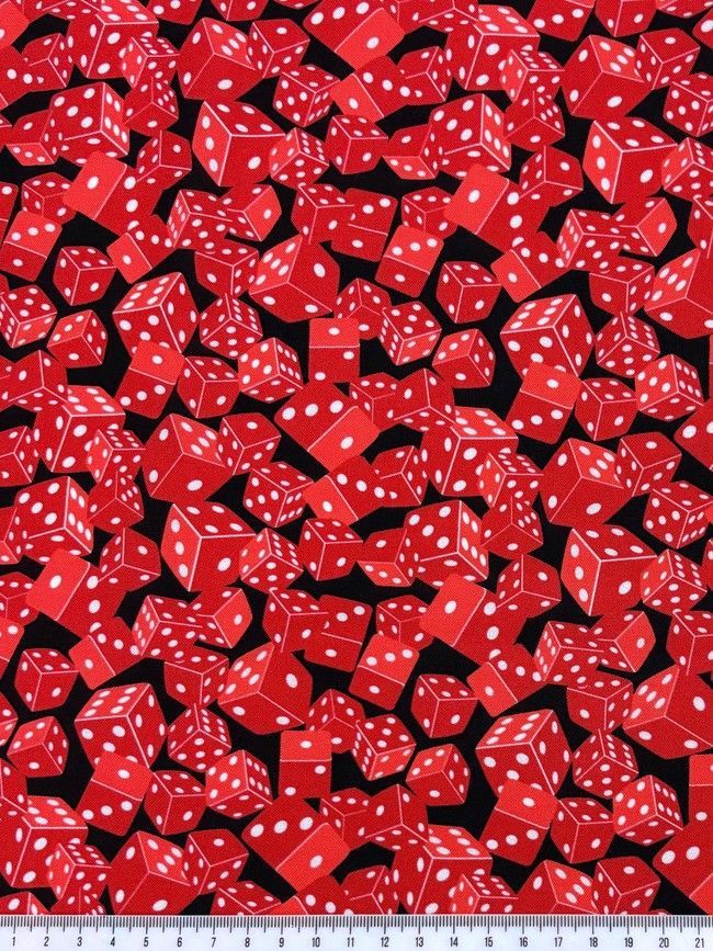 Roll the Dice Printed Cotton