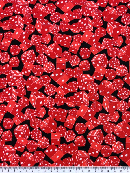 Roll the Dice Printed Cotton