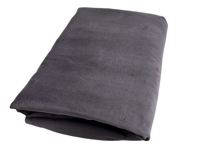 Dark Grey Velour Feel Upholstery