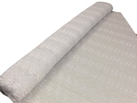 White Scalloped Circle Corded Lace