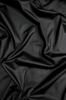  Black Vegan Leather with Faux Fur Backing