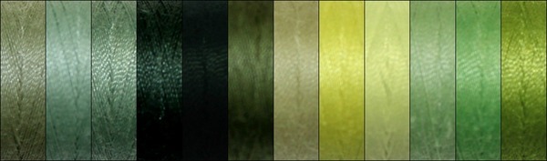 Threads - Light, Yellow & Dark Greens