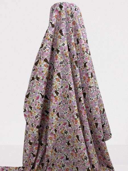 Alice with Floral Pinks & Purple