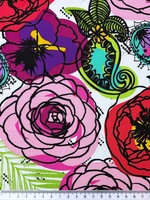 Bold Floral Printed Cotton