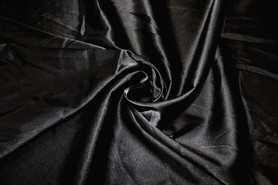 Black Stretch Satin