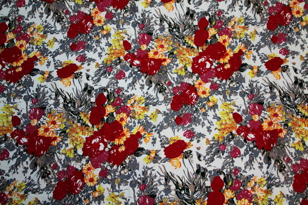 Floral 'Pop' Wide Printed Cotton