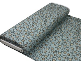 Flowers & Bees - Extra Wide,100% Cotton Backer