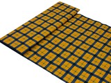 Blue & Yellow Plaid Printed Cotton