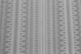 White Nordic Patterned Light Stretch Knit