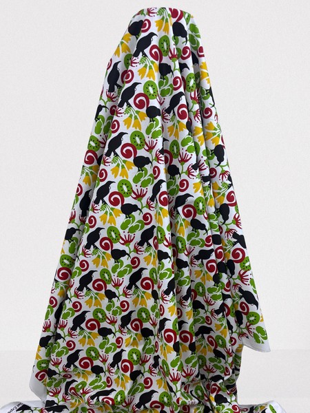Tui with Kowhai & Kiwifruit Premium Cotton