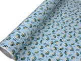 Toadstools on Blue Winceyette
