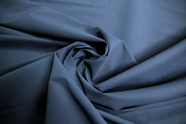 Smokey Blue Rip-stop Stretch Polyester
