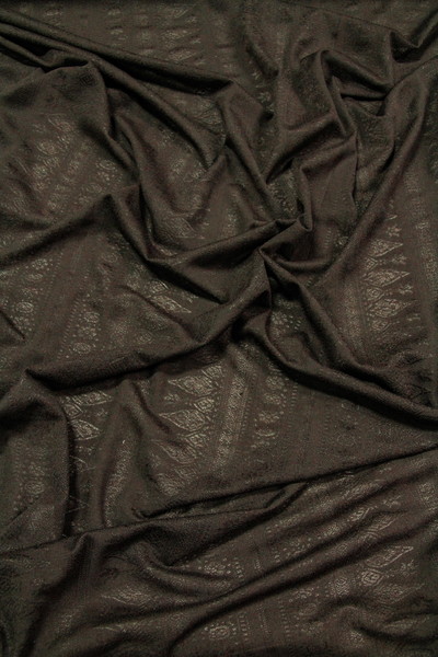 Dark Cocoa Nordic Patterned Light Stretch Knit