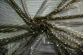 Gold on Black Disco Dot