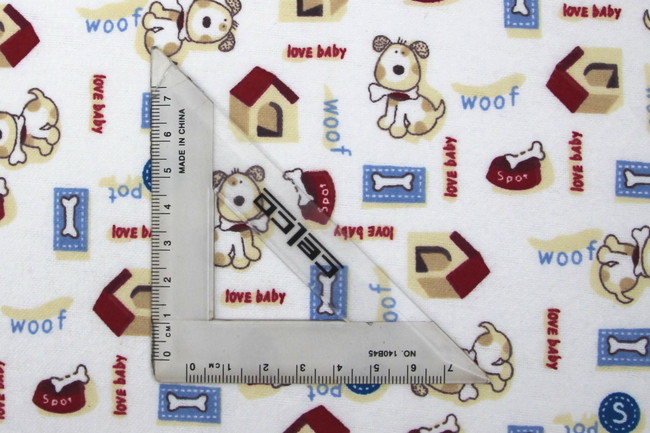 Spot the Dog Printed Flannelette