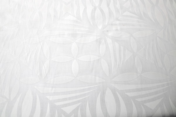 Graphic - White on White Pasifika Polycotton