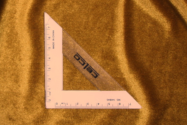 Burnished Gold Plush Stretch Velvet