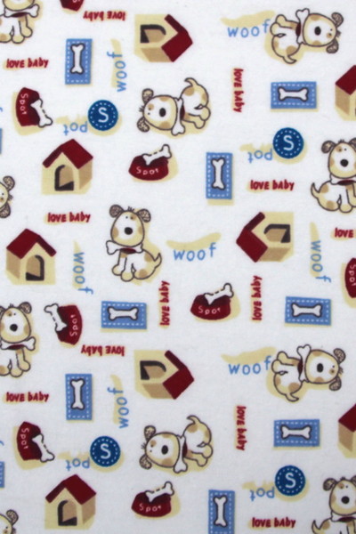 Spot the Dog Printed Flannelette