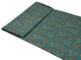 *LAST PIECE* Berries on Jade Printed Cotton