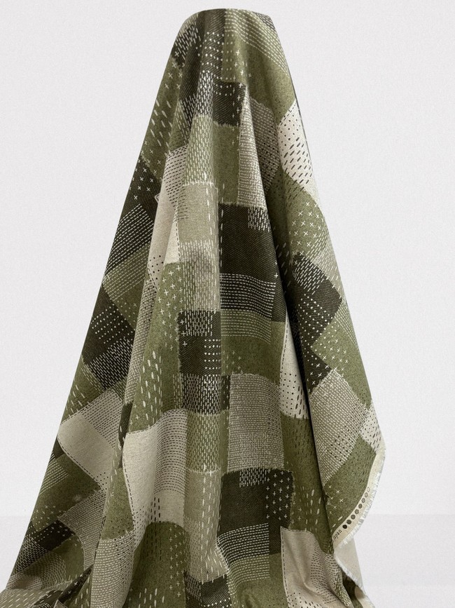 Sage Patchwork - Mid-weight Premium Cotton