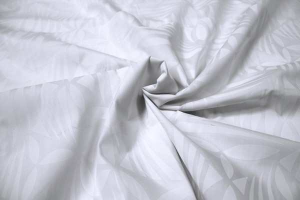 Graphic - White on White Pasifika Polycotton