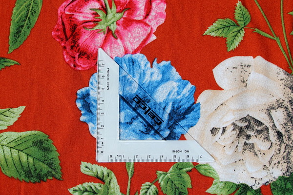 Butterflies & Roses on Copper Rayon New Image