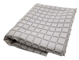 *LAST PIECE* Silver Grid Upholstery