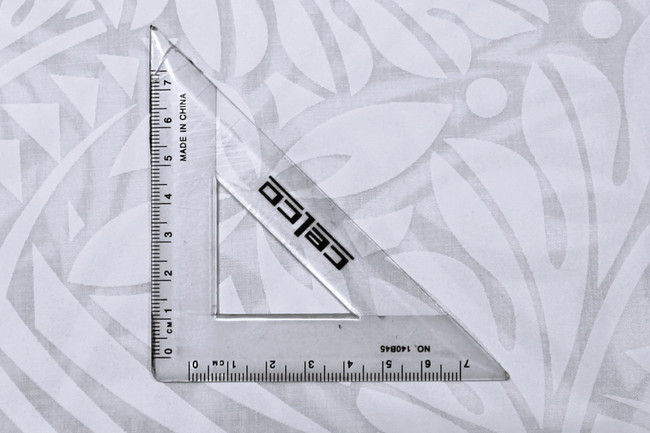 Petals & Palms - White on White Pasifika Polycotton