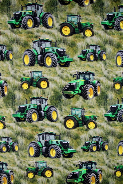 Farmers Paradise All Over Tractors Premium Printed Cotton