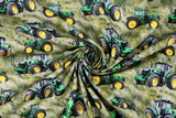 Farmers Paradise All Over Tractors Premium Printed Cotton