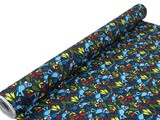 Tui & NZ Plants on Charcoal Printed Cotton