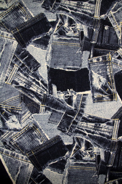 Denim Pockets Japanese Premium Printed Cotton