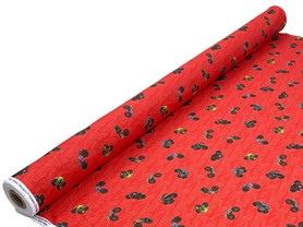 Hot Wheels Monster Trucks on Red Premium Printed Cotton