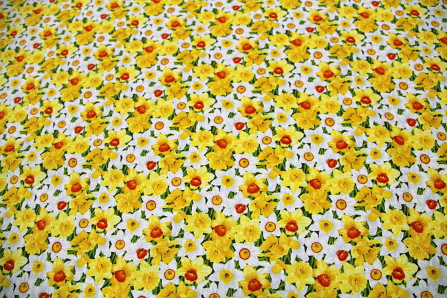 Daffodils - Summer Days Premium Printed Cotton