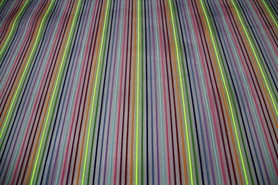Rainbow Stripes on Grey Netting