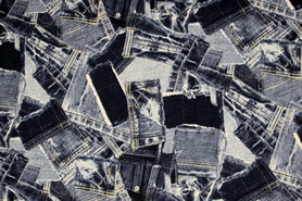 Denim Pockets Japanese Premium Printed Cotton