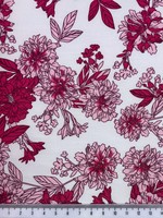 Cerise & Pink Floral Printed Cotton