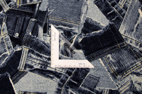 Denim Pockets Japanese Premium Printed Cotton