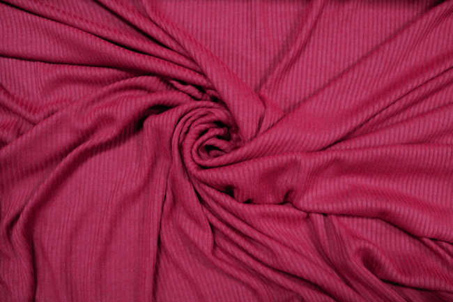 Magenta Knitted Rib