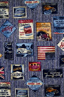 Vintage Inspired USA/UK Themed Japanese Premium Printed Cotton