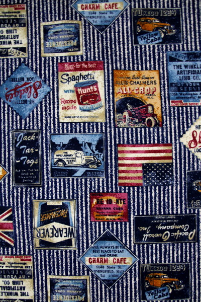 Vintage Inspired USA/UK Themed Japanese Premium Printed Cotton
