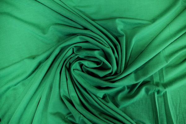Green Poly-Cotton Single Knit 