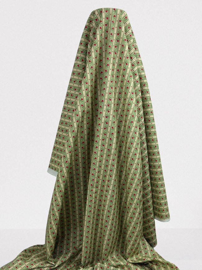Strawberry Stripped Printed Cotton
