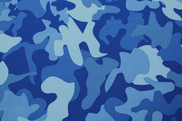 Bluescale Camo Firm Lycra Knit