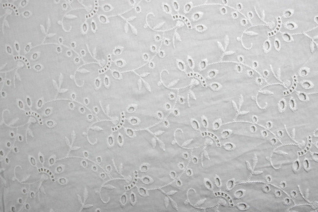 White Floral Broderie Anglaise