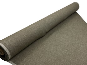 Olive Toned Chevron Wool / Linen Blend Suiting