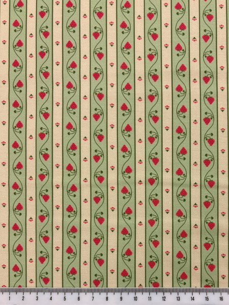 Strawberry Stripped Printed Cotton